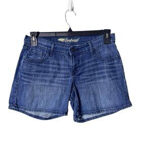 Old Navy Womens‎ Boyfriend Blue Jean Shorts 2 Y2K Mid Rise Festival Denim…